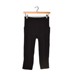 LULULEMON $98 Breezy Dot Crop 19" Black Full-On Luxtreme Leggings Size‎ 6